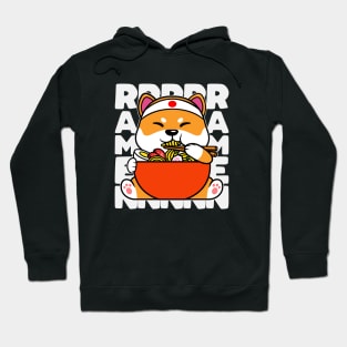 Shiba Inu Dog Eating Ramen Hoodie